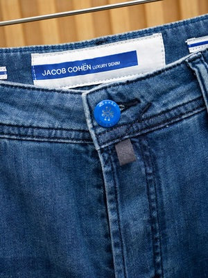 JACOB COHEN Button-Fly Light Blue Slim Fit